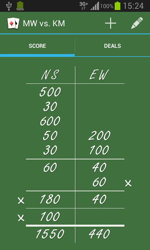 Bridge Score – rubber bridge截图1