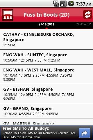 Cinema ShowTimes - SG截图3