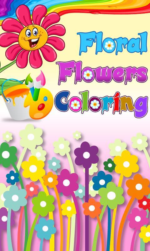 Floral Flowers Coloring截图1