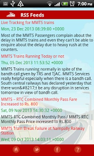 MMTS Train Timings截图6