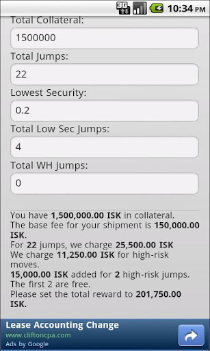 Courier Contract Calculator截图1