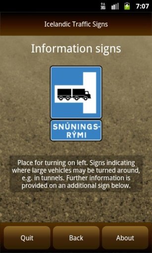 Icelandic Traffic Signs截图2