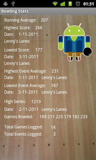 Bowling Stats Lite截图6