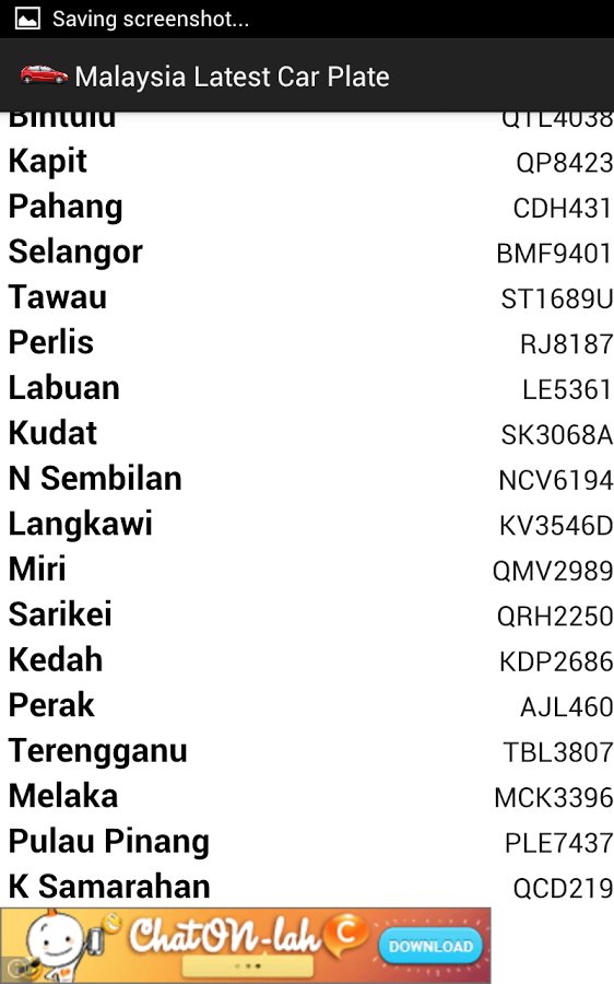 Malaysia Latest Car Plat...截图2