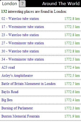 Around The World - London截图2