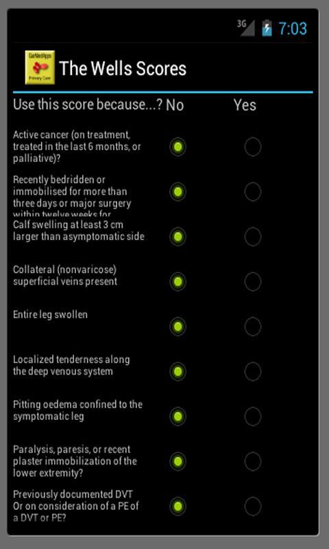 Wells Score截图1