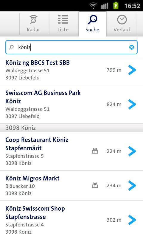 Swisscom Hotspot Locator截图1