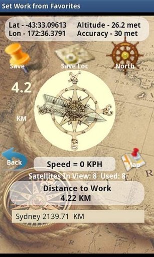 GPS Location &amp; Message center截图2