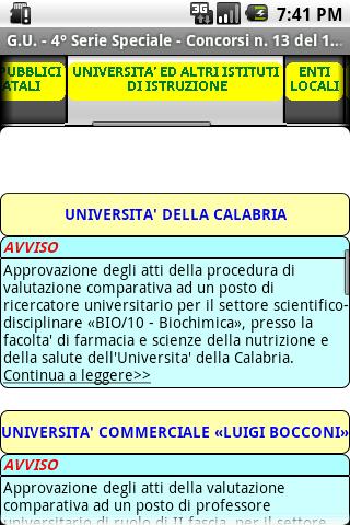 Concorsi Gazzetta Ufficiale截图8