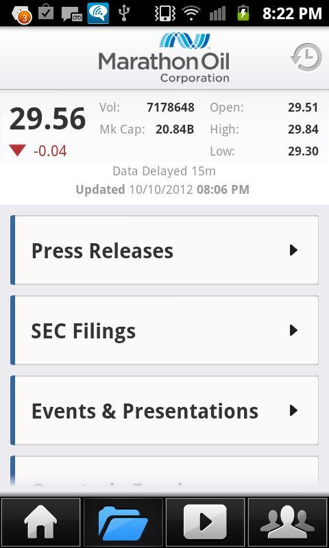 Marathon Oil Corporation (MRO)截图2