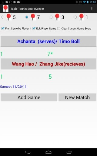 Table Tennis Score Keeper截图2