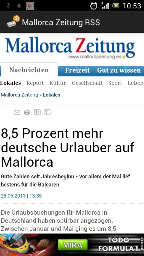 Mallorca Zeitung RSS截图3
