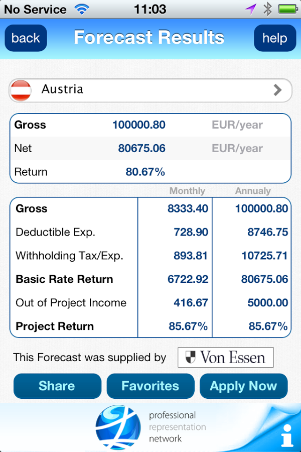 PRN tax calculator截图5