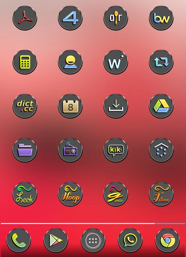 Hoop Lite Icon Pack Apex Nova截图8