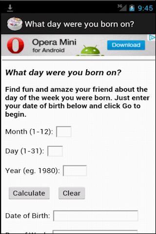 What day you were born o...截图1