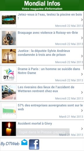 Mondial Infos截图2