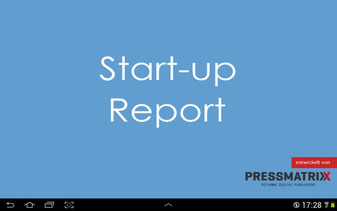 Start-up Report截图2