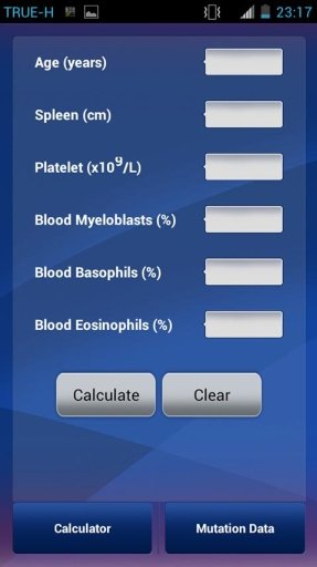 CML Prognosis Score V.1截图1