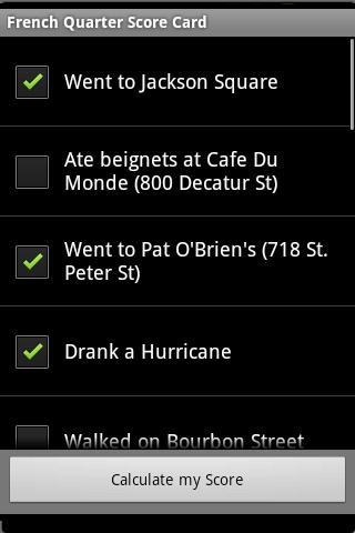 French Quarter Score Card截图3