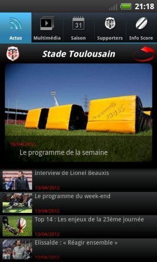 Officiel - Stade Toulousain截图1