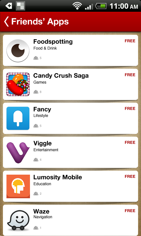 AppLuvr: apps your frien...截图4