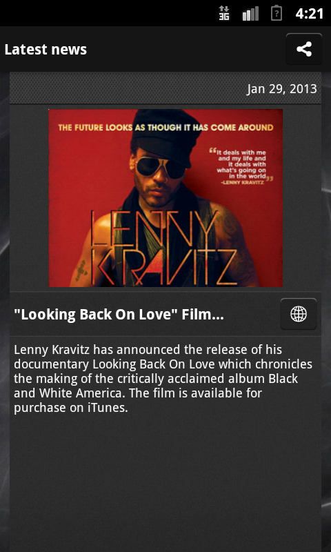 Lenny Kravitz Fan App截图2