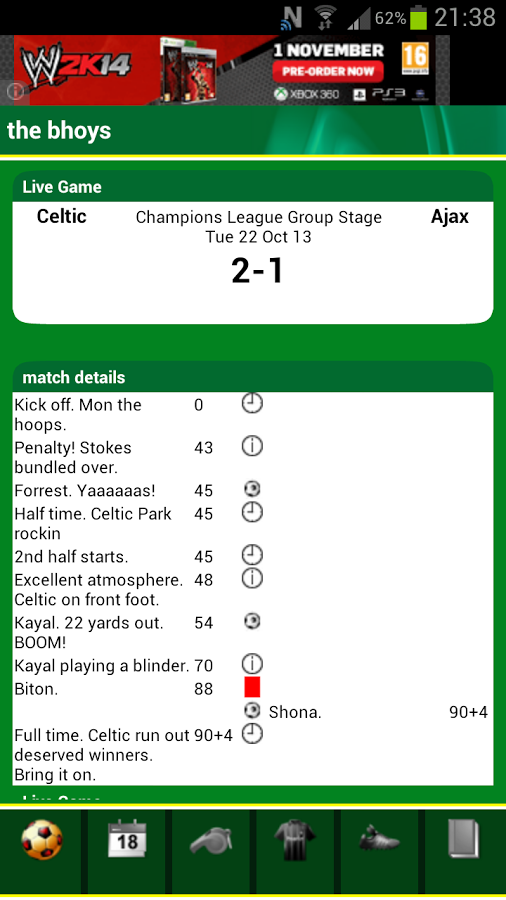 Celtic Match Alert Lite截图8