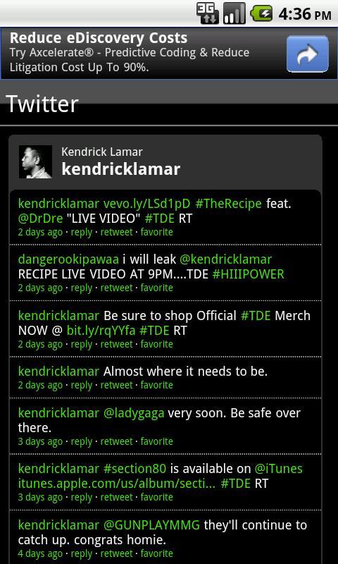 Kendrick Lamar Fan App截图1