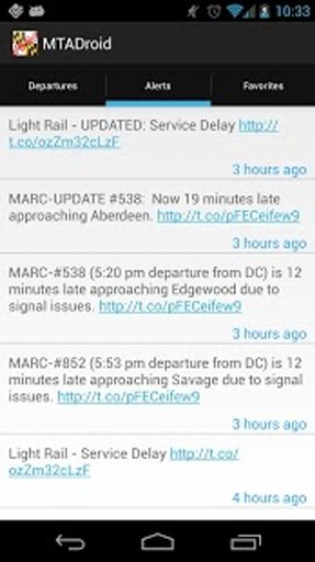 MTADroid - (Maryland Transit)截图1