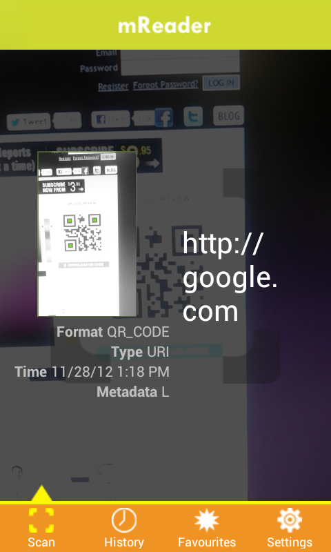 mReader - QR Code Scanne...截图3