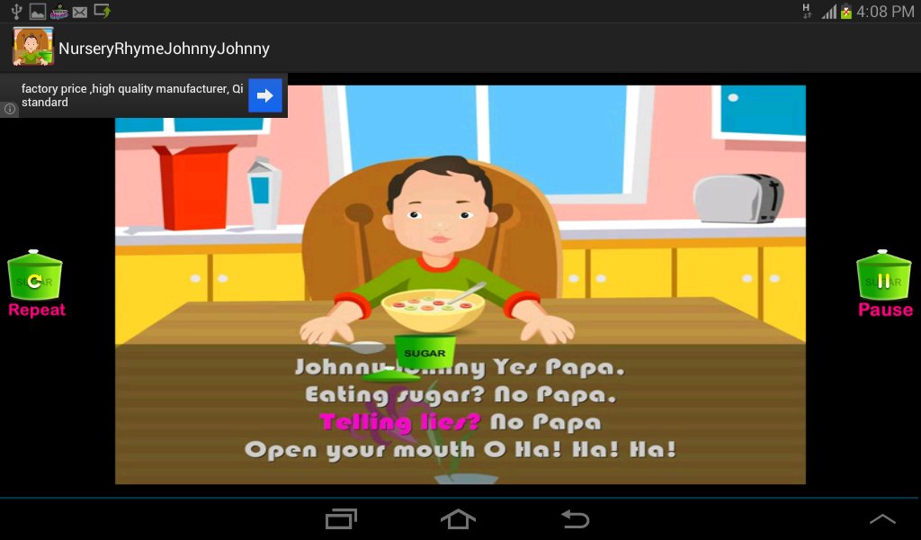 Kids Rhyme Johnny Yes Papa截图3