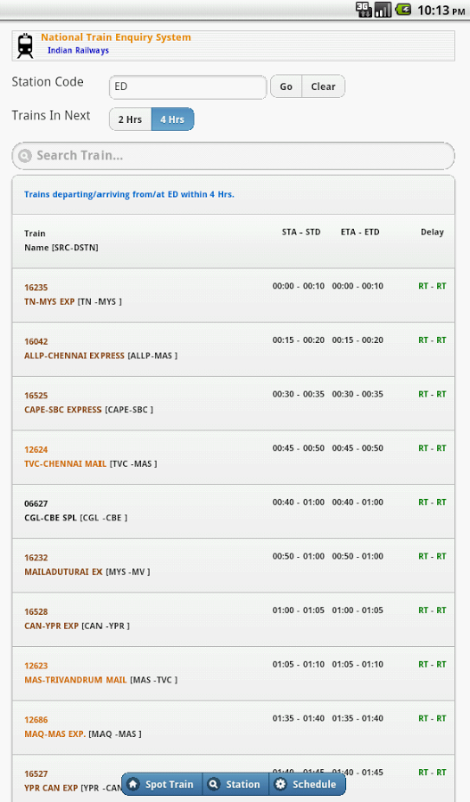 Spot Train&Train Alarm Offline截图2