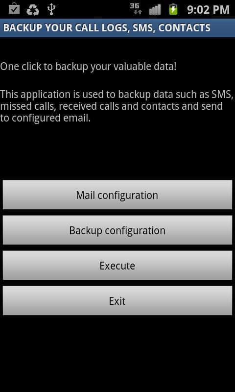 Backup Call logs,SMS & C...截图4