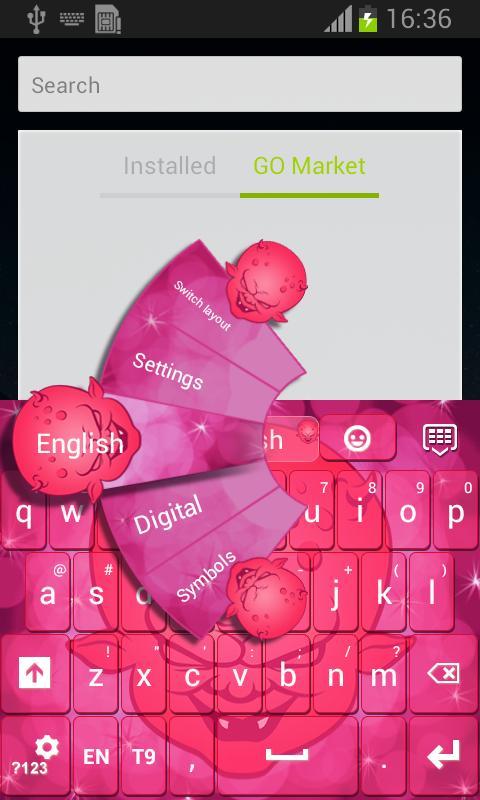 Pink Devilish Keyboard截图2