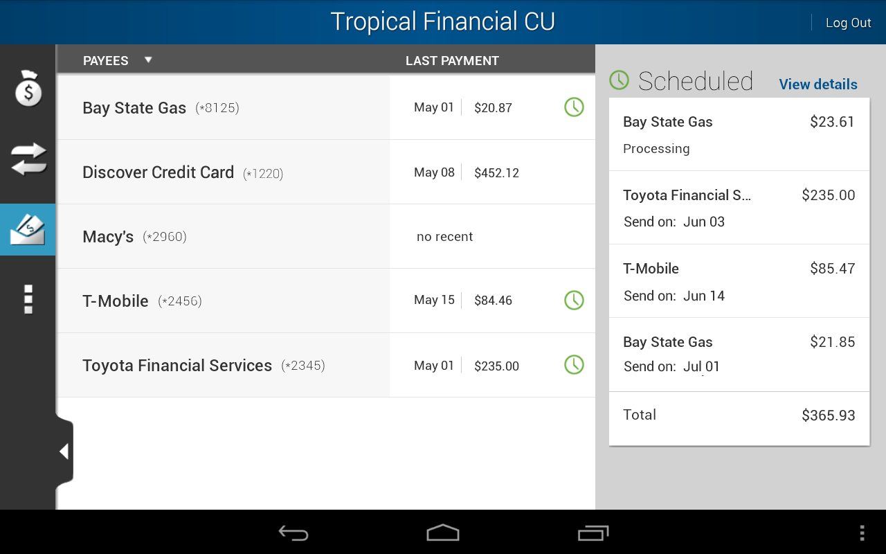 Tropical Financial CU截图9