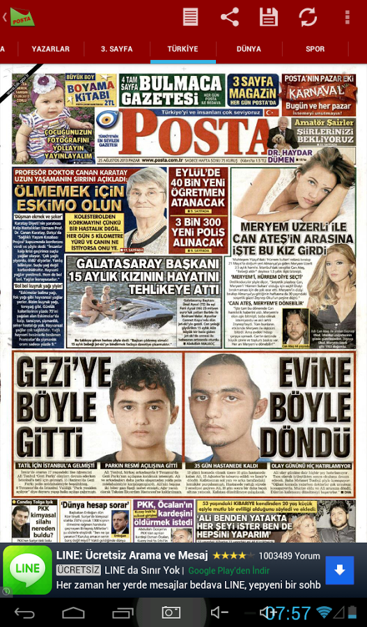 Posta Gazetesi Droid截图4