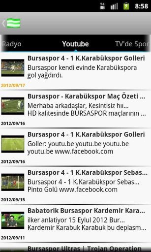 Bursaspor Haber截图3