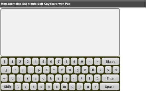 Mini Esperanto Keyboard &amp; Pad截图1