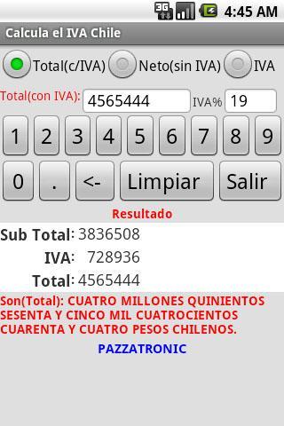 Calcula el IVA Chile截图2