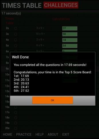 Times Table Challenges截图10