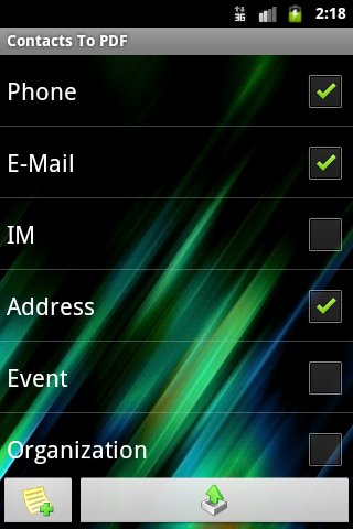 Contacts To PDF Lite截图4