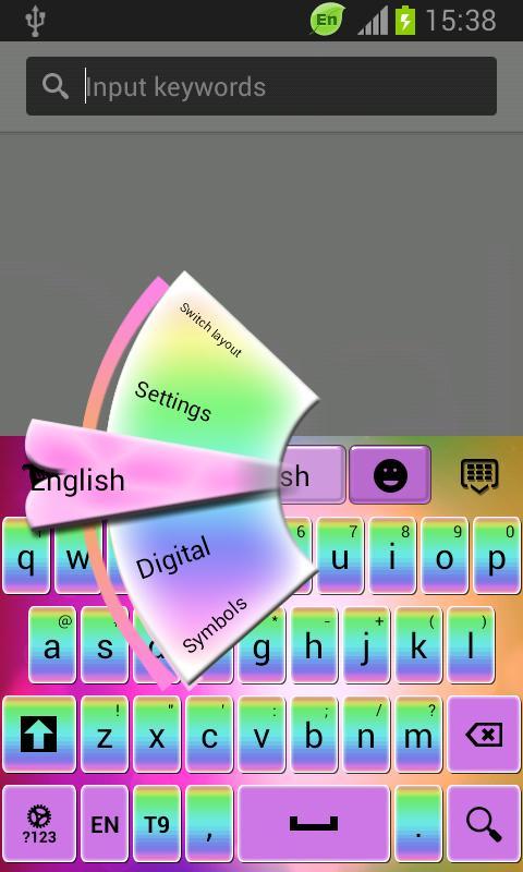 Keyboard for Galaxy Y截图3