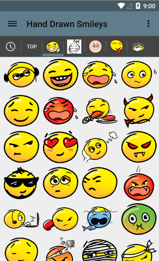 Hand Drawn Smileys for chat截图2