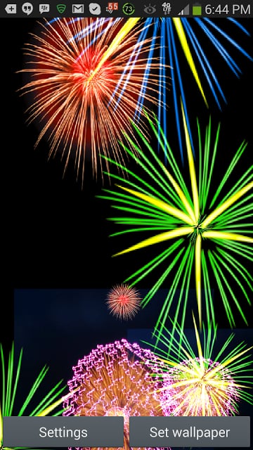 3D Fireworks Display LWP截图5