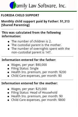 FL Child Support Calculator截图4