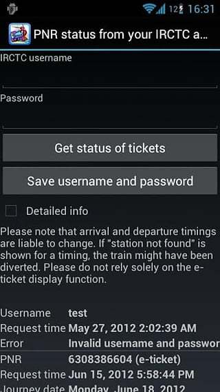 PNR status and train info截图6