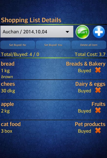 Easy Android Shopping List截图2