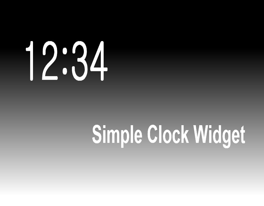 Simple Digital Clock Widget截图7