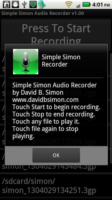 Simple Simon Voice Recorder截图1