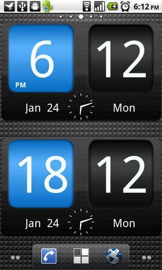 FlipClock AhMan BLUE 4x2截图5